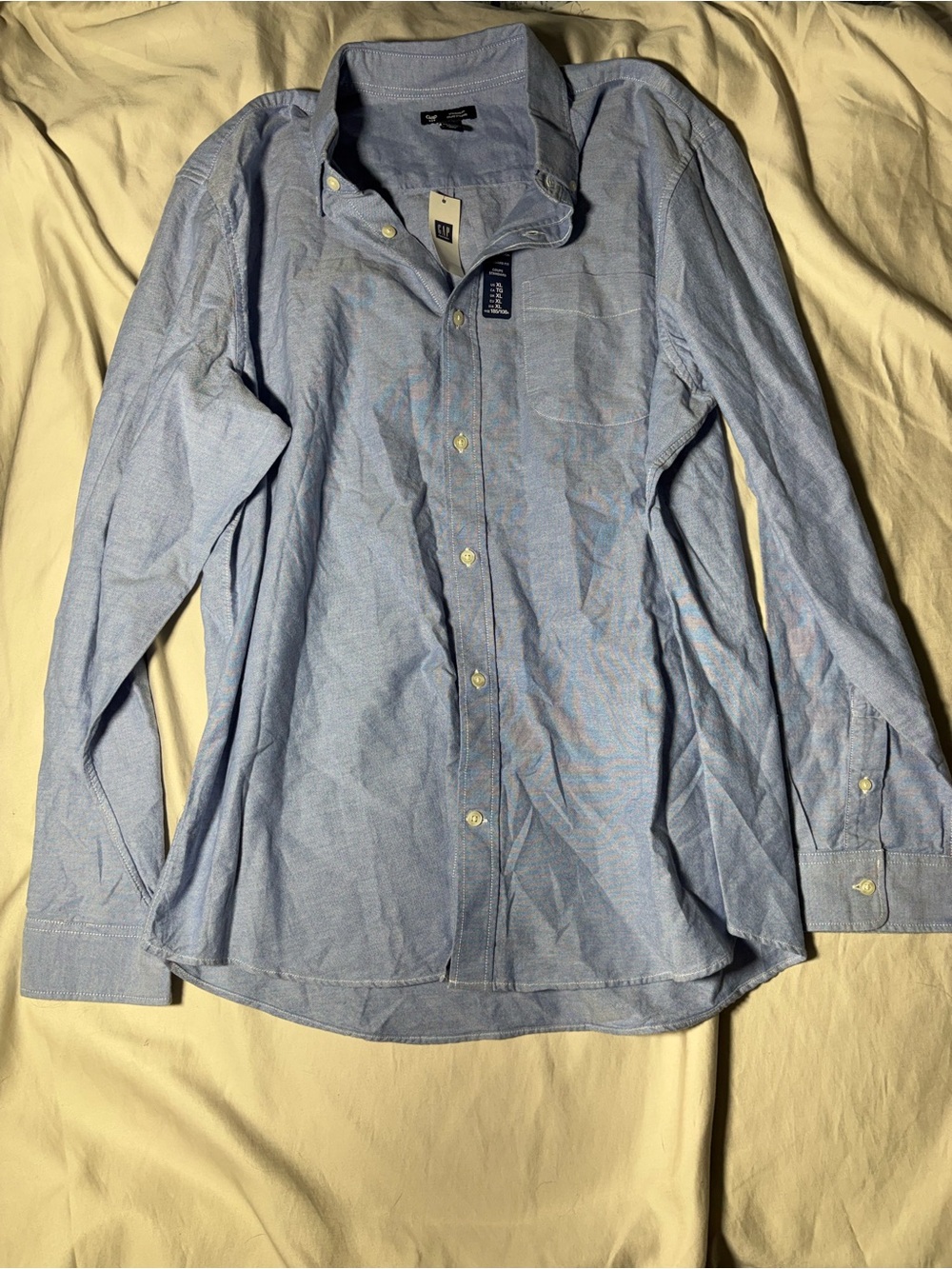 GAP Light Blue Casual Button-Down Shirt